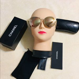 Chanel pilot 👩‍✈️ Sunglases Gold Rose 👓 😎